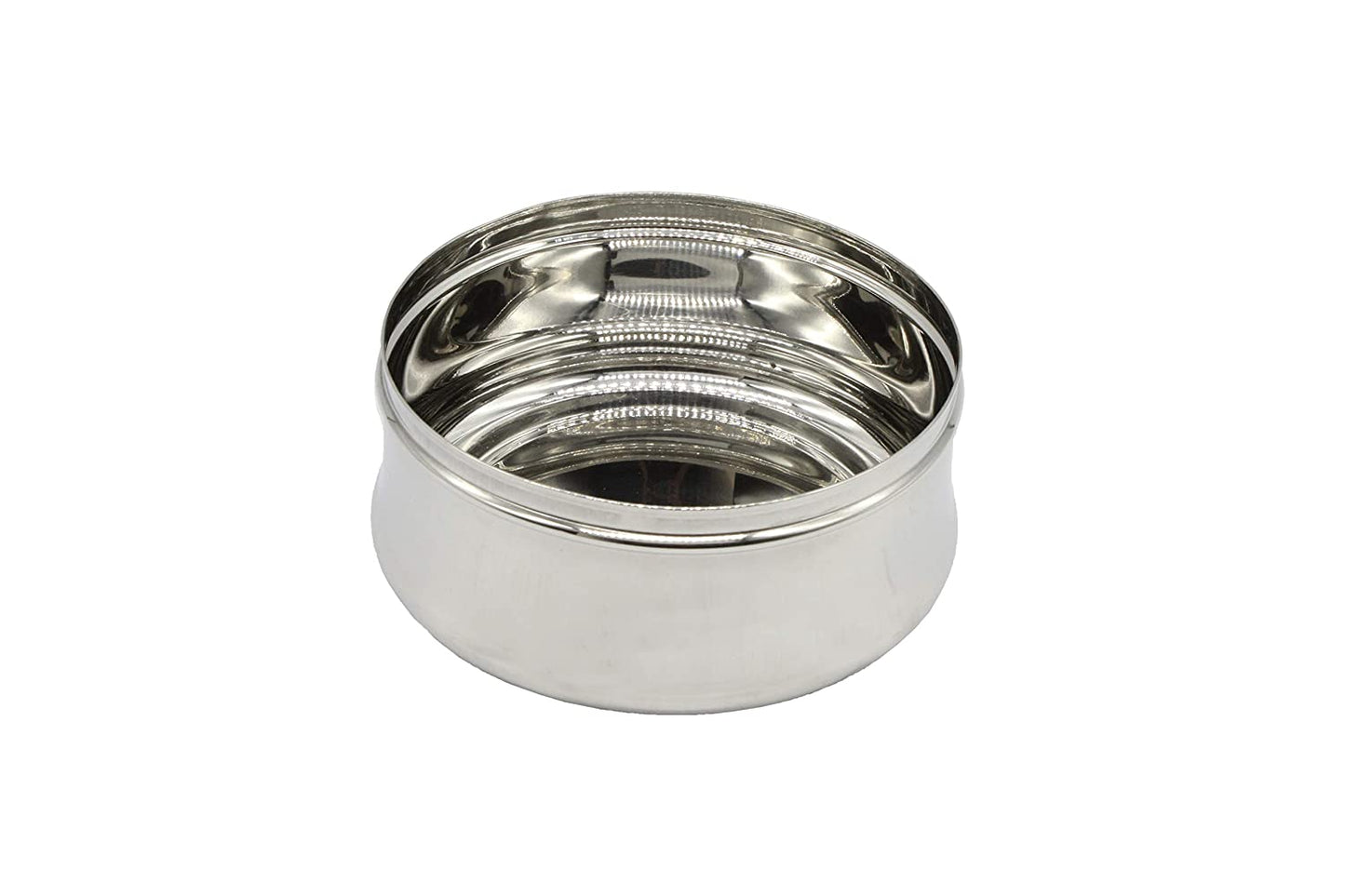 Stainless Steel See Through lid Mili Lunch Box | Dabba (14cm) 750ml - Set of 2Pcs.