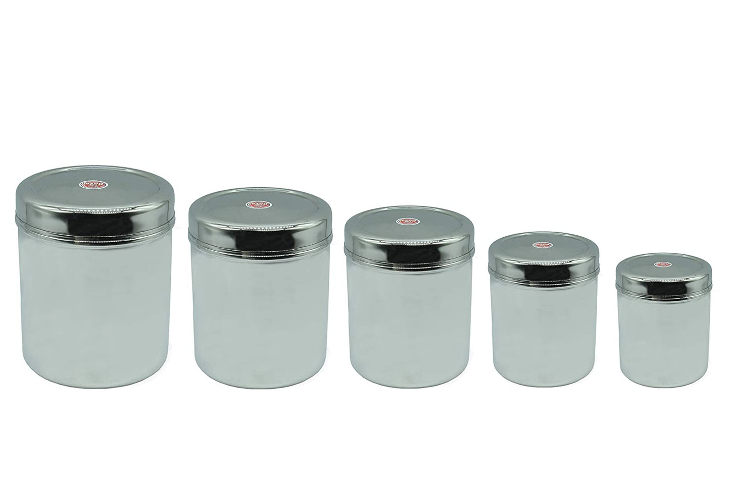 Stainless Steel Canister | Container Set of 5 Pcs