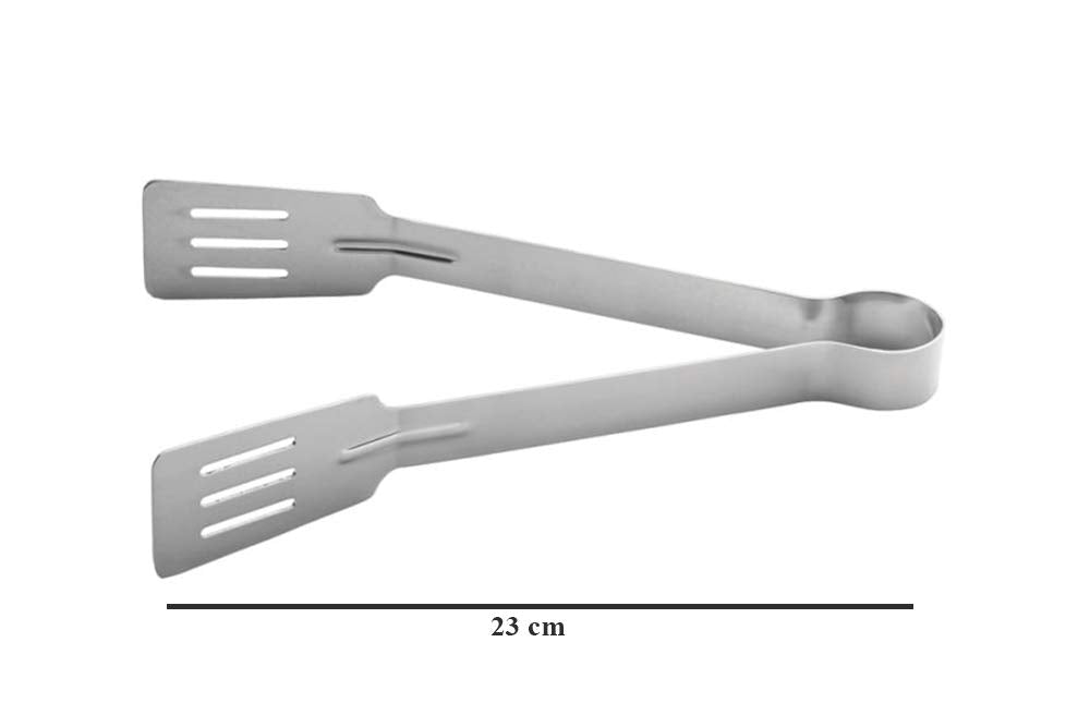 Stainless Steel Sandwich Tong Bend (T-II M) - 23cm