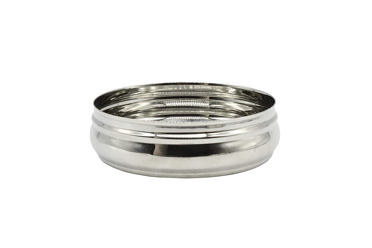 Stainless Steel See Through Lid Lunch Box | Dabba (14cm) 900ml - Set of 2Pcs