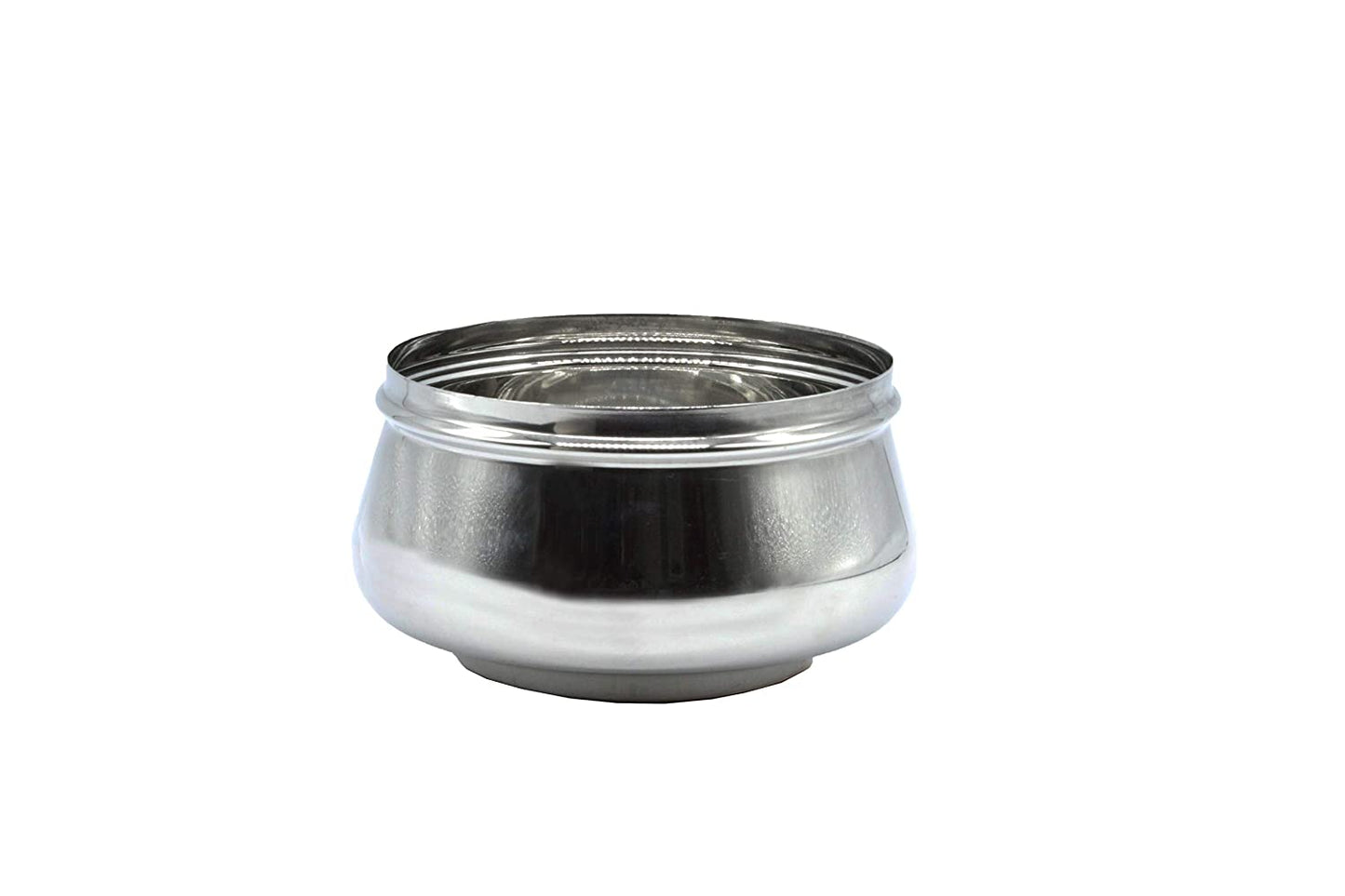 Stainless Steel See Through Lid Lunch Box | Dabba (17cm) 1500ml - Set of 2Pcs