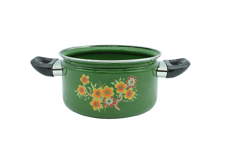 Carbon Steel Enamel Pot 2500ml (C.green)