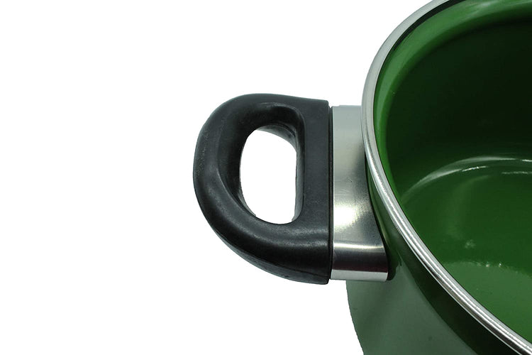 Carbon Steel Enamel Pot 2500ml (C.green)