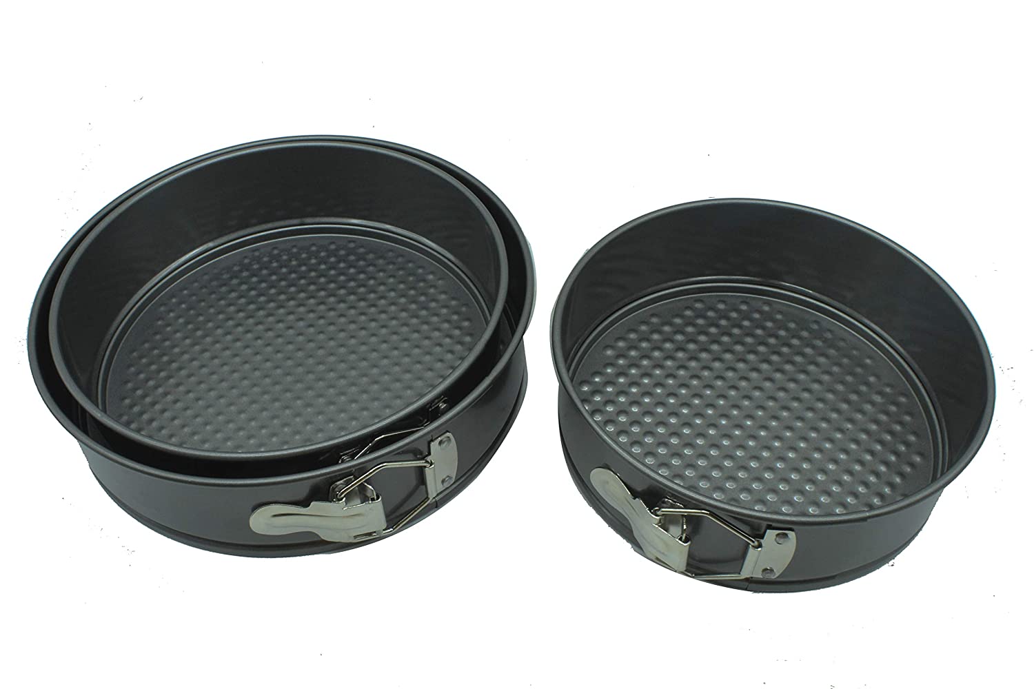 Carbon Steel Round Shape Cake Mould Baking Pan (Set of Pcs)