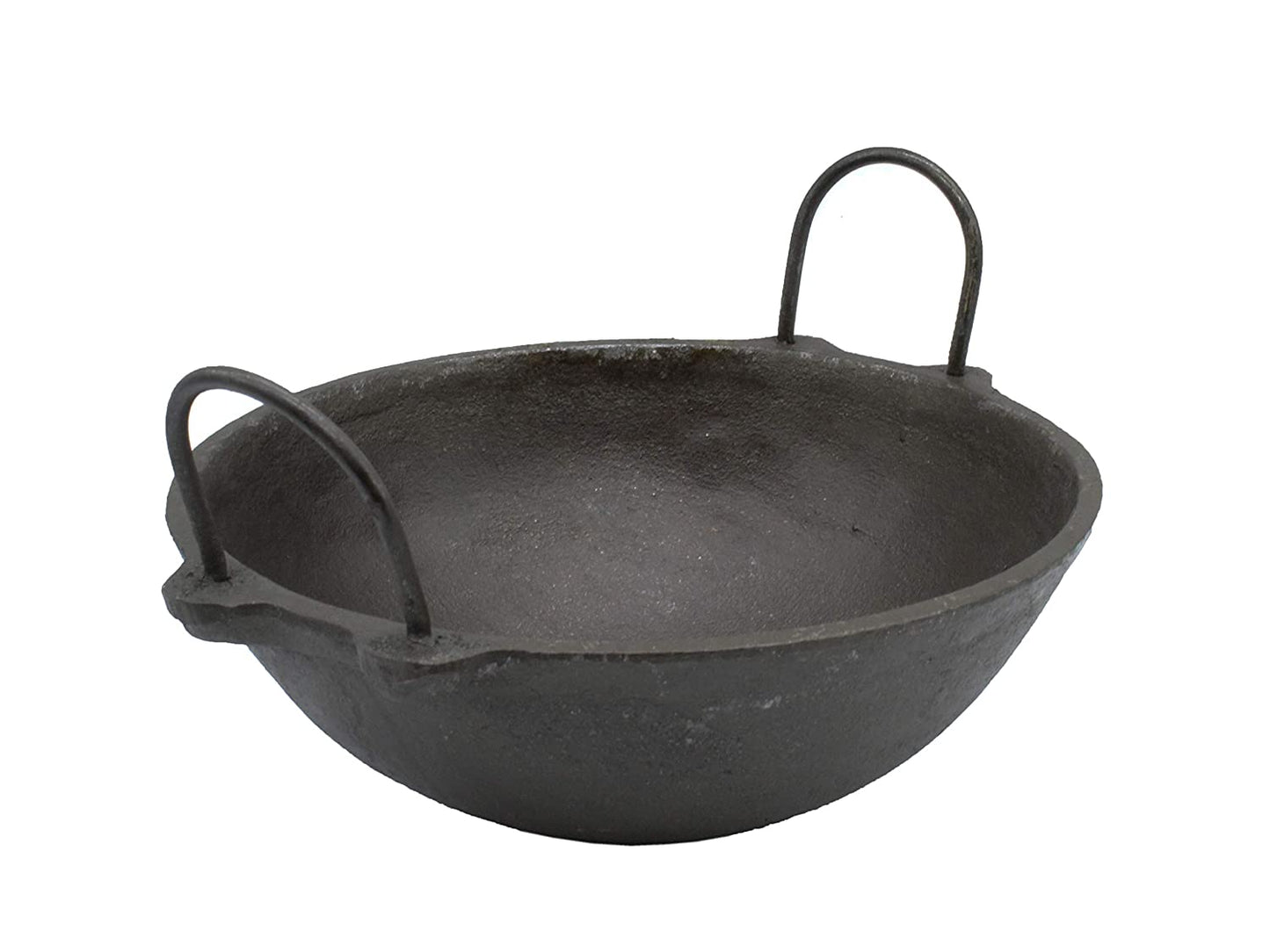 Pre-Seasoned Cast Iron Kadhai NO.1 | 8 Inch | 24cm (Induction Compatible)