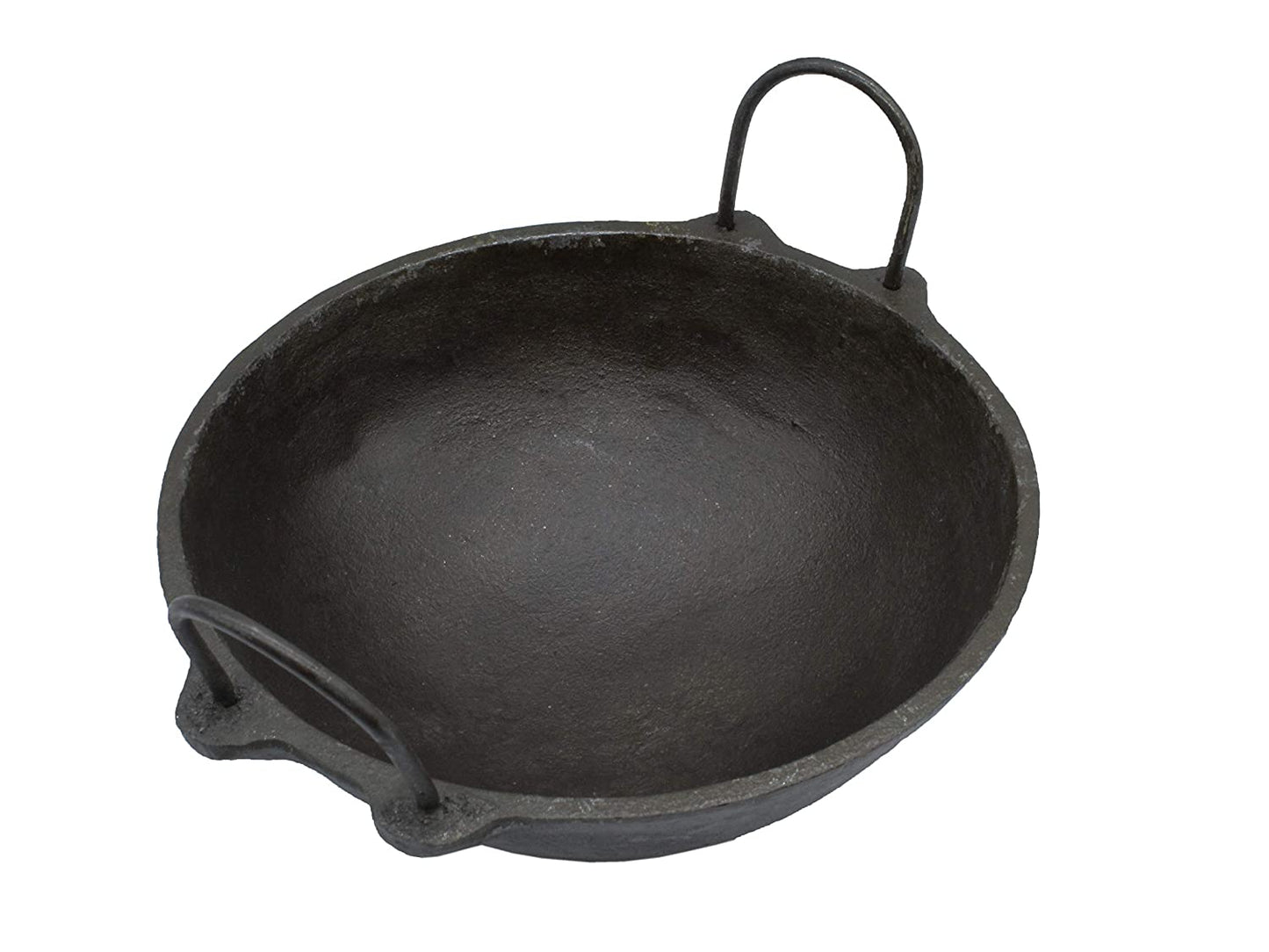 Pre-Seasoned Cast Iron Kadhai NO.1 | 8 Inch | 24cm (Induction Compatible)