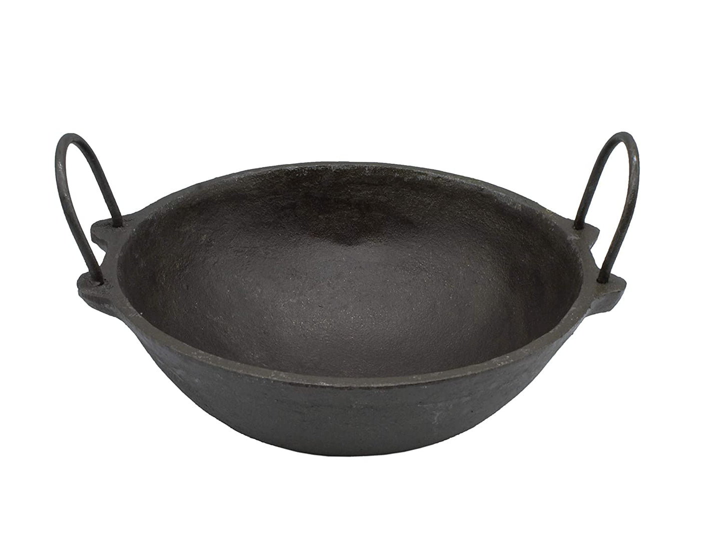 Pre-Seasoned Cast Iron Kadhai NO.1 | 8 Inch | 24cm (Induction Compatible)