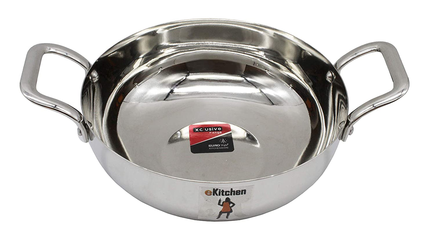Exclusive Stainless Steel Heavy Gauge Kadhai