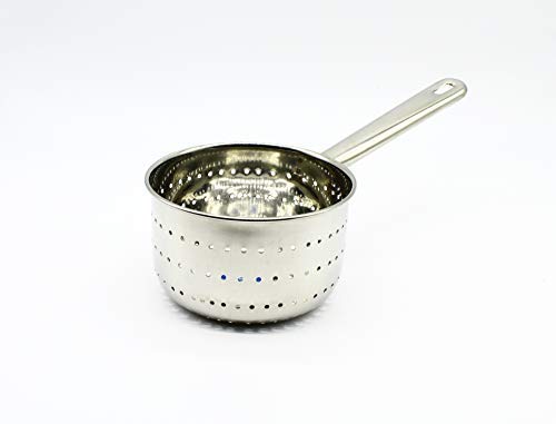 Stainless Steel Collander Steamer | Rice Strainer | Washer Multi Utility 14cm (Heavy Gauge)