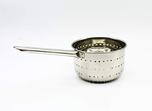 Stainless Steel Collander Steamer | Rice Strainer | Washer Multi Utility 14cm (Heavy Gauge)