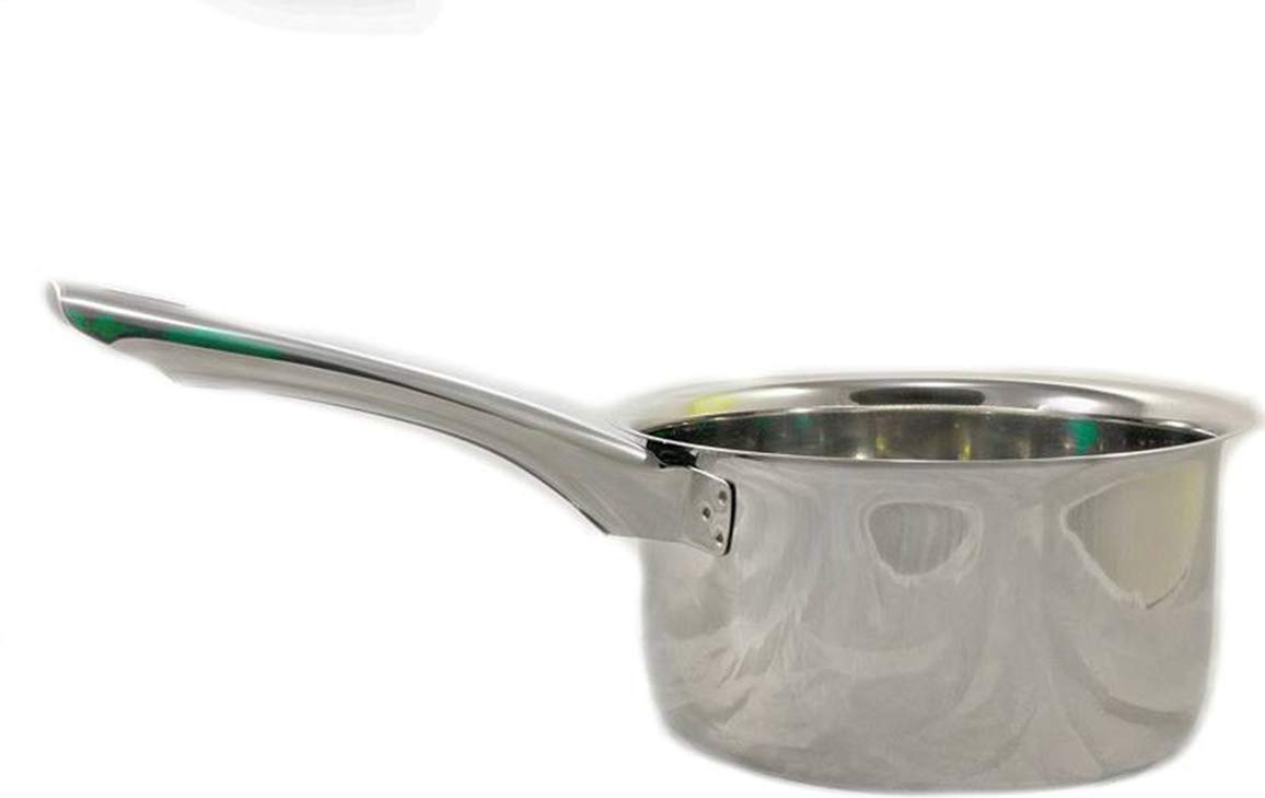 Stainless Steel Induction Based | Sandwich Bottom Sauce Pan (9) - 1 Litre (14.5cm)