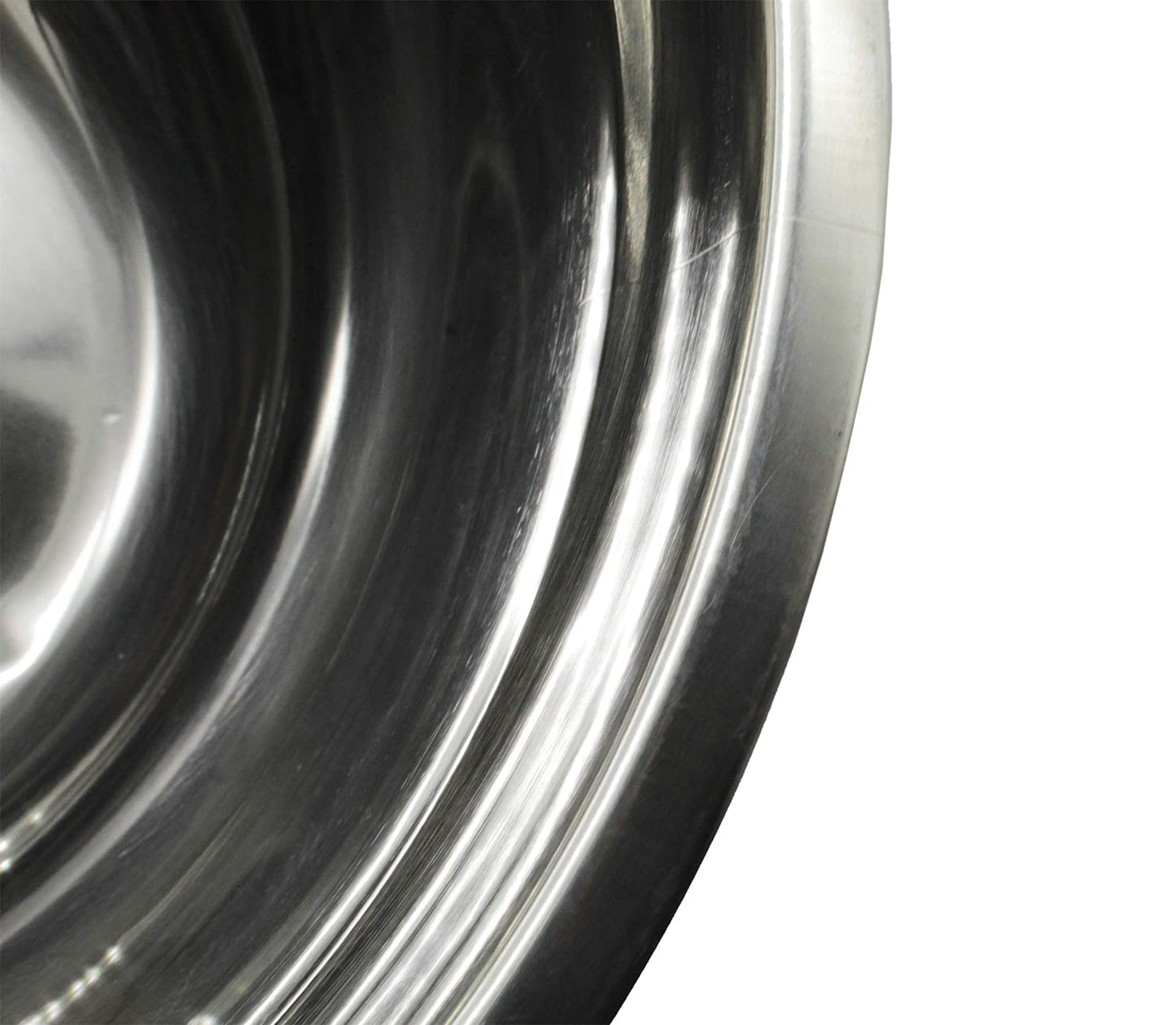 Mercury Stainless Steel Mixing Bowl 4, Size: 24cm | 3500ml (Glossy Finish)