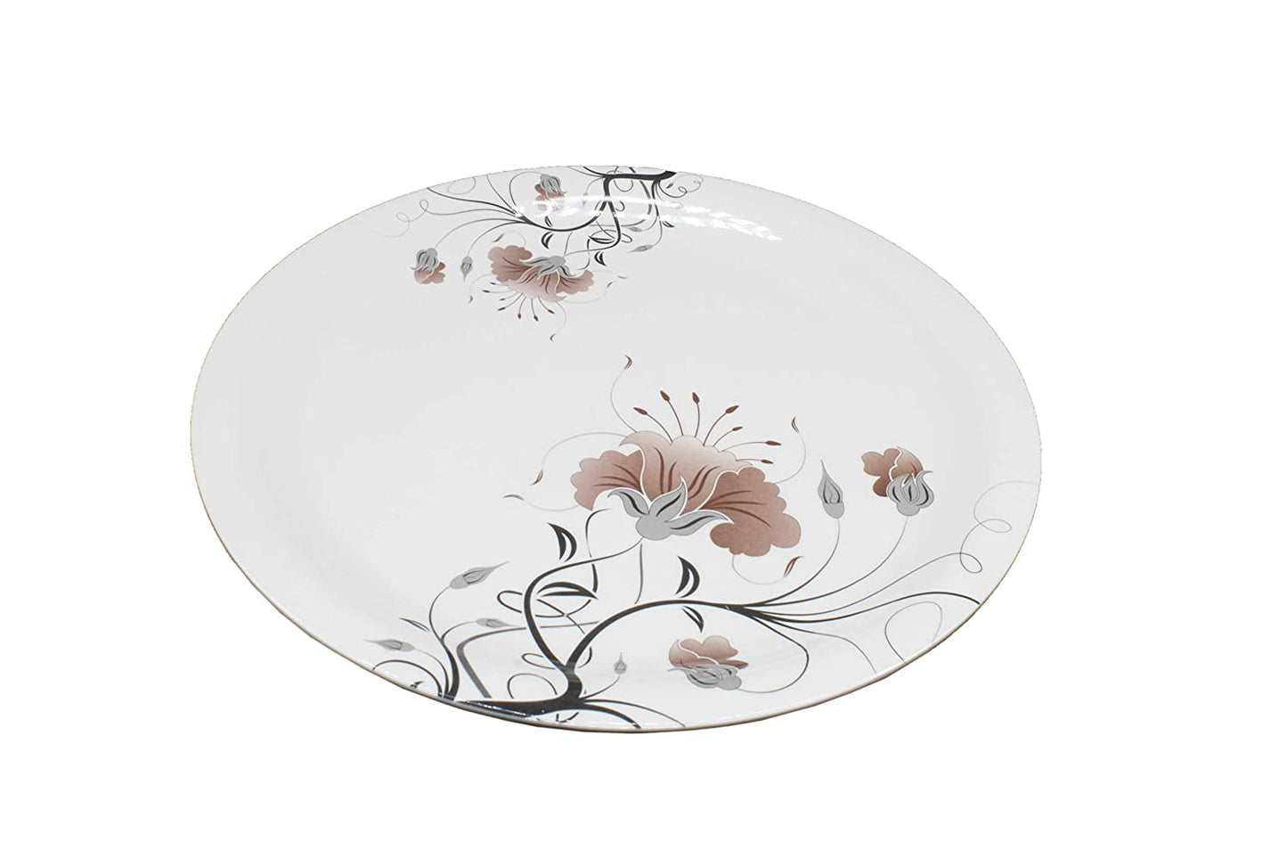 Melamine 4 Pcs Full Size 11 Inch Plates and 4 Pcs Quarter Size Melamine Plates No.3