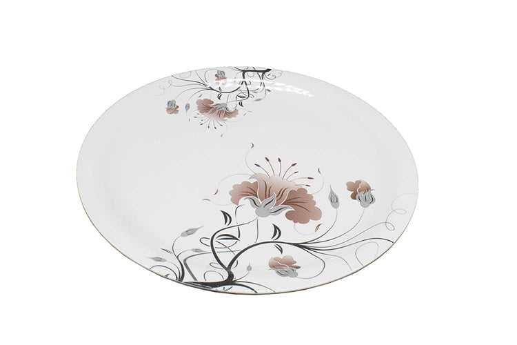 Melamine 4 Pcs Full Size 11 Inch Plates and 4 Pcs Quarter Size Melamine Plates No.3
