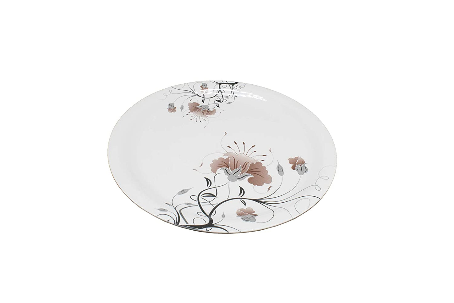 Melamine 4 Pcs Full Size 11 Inch Plates and 4 Pcs Quarter Size Melamine Plates No.3