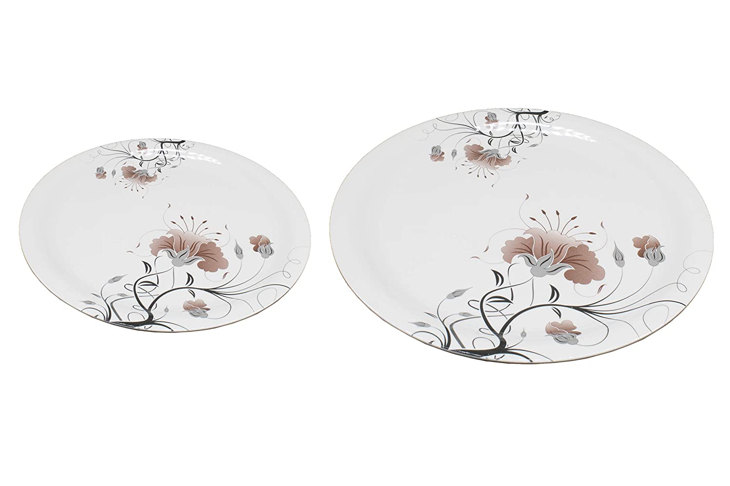 Melamine Pcs Full Size 11 Inch Plates and Pcs Quarter Size Melamine Plates