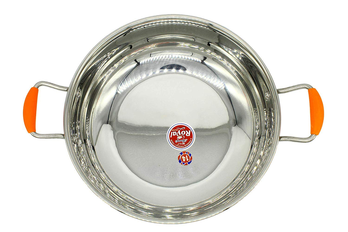 Stainless Steel Sandwich Bottom | Induction Compatible 2.75 Litre Kadhai 23 cm