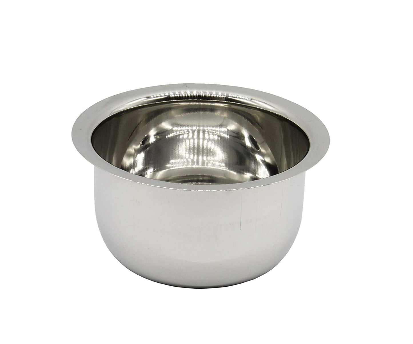 Stainless Steel Tope Set of 6 (10cm, 11cm, 12cm, 14cm, 15cm, 16cm) | Slightly Curved Bottom No: 2
