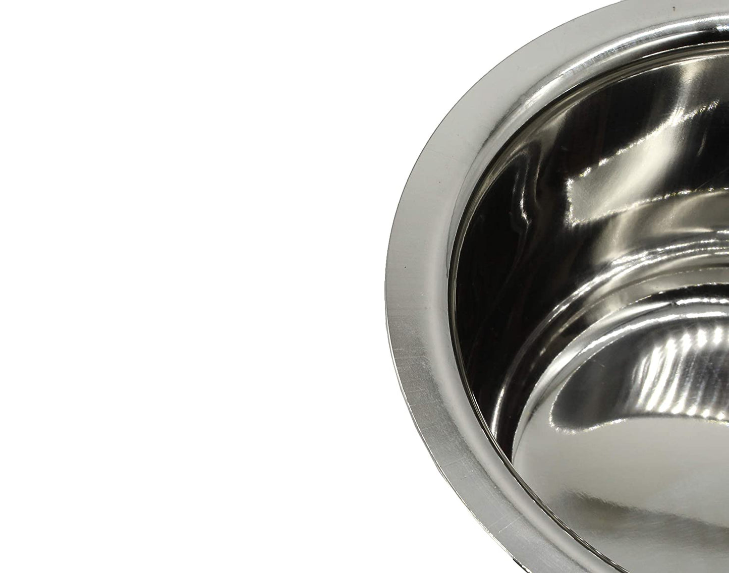 Stainless Steel Tope Set of 6 (10cm, 11cm, 12cm, 14cm, 15cm, 16cm) | Slightly Curved Bottom No: 2