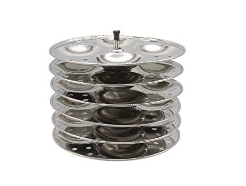 Stainless Steel Idly Stand 6 Plates | 24 Idlies