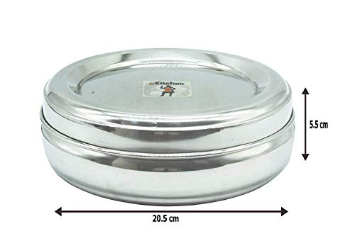 Stainless Steel Masala | Spice Dabba 7 Cups with Inner Plate Small - 20.5cm