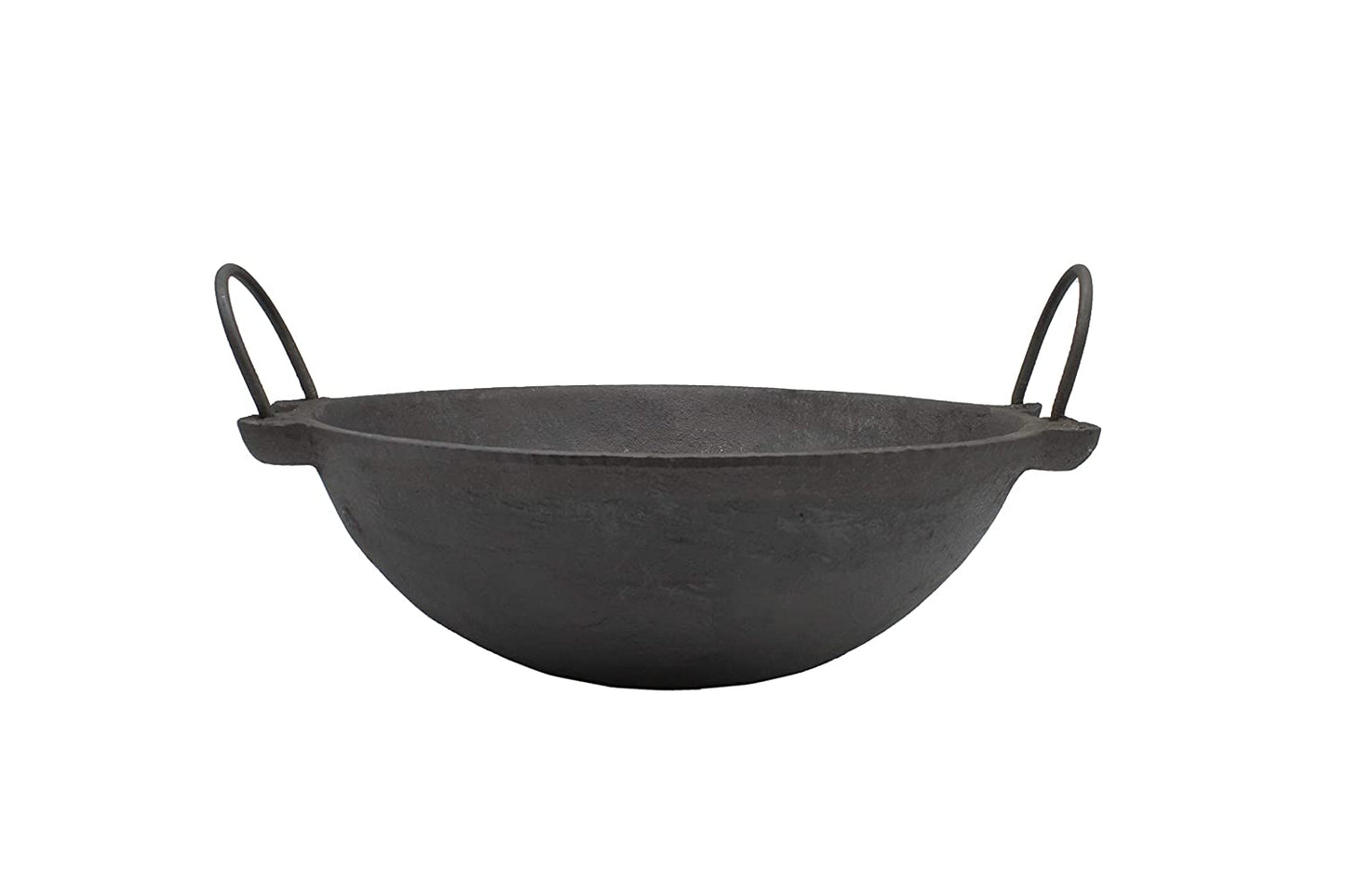 Pre-Seasoned Cast Iron 2.5 litres Kadhai NO.3-10 Inch | 26 cm | Depth : 9 cm-Induction Compatible