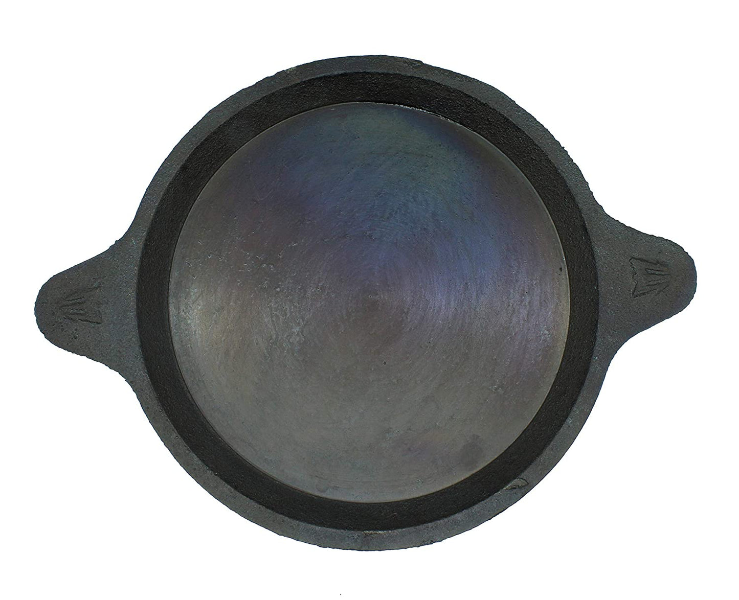 Fe+ Pre-Seasoned Cast Iron Induction Compatible Indian Skillet | Shallow Fry Pan | Omlete Pan