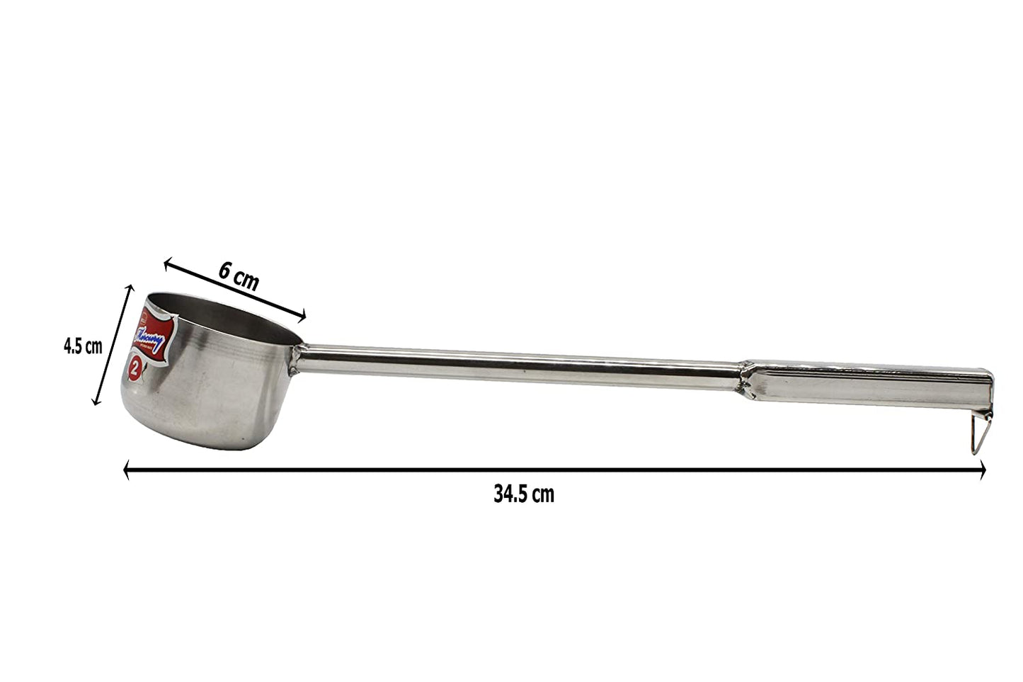 Long Stainless Steel Liquid Server | Canteen Server | Water Dispenser Ladle