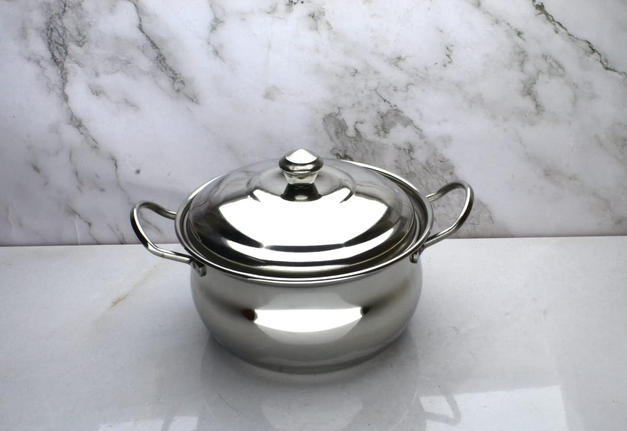 eKitchen Belly Stainless Steel Serving Dish 3 Pcs Set (15.5cm, 17cm, 19cm)