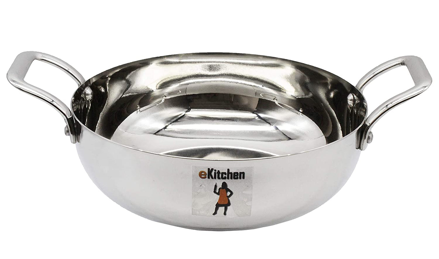 Exclusive Stainless Steel Heavy Gauge Kadhai