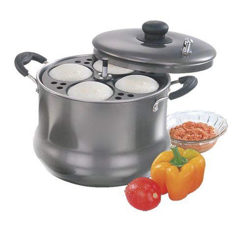 Bella Non-Stick Idli Maker | Steamer | Cooker Induction Base (16 idlies | 4 Plates)