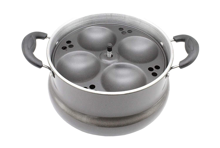 Bella Non-Stick Idli Maker | Steamer | Cooker Induction Base (16 idlies | 4 Plates)