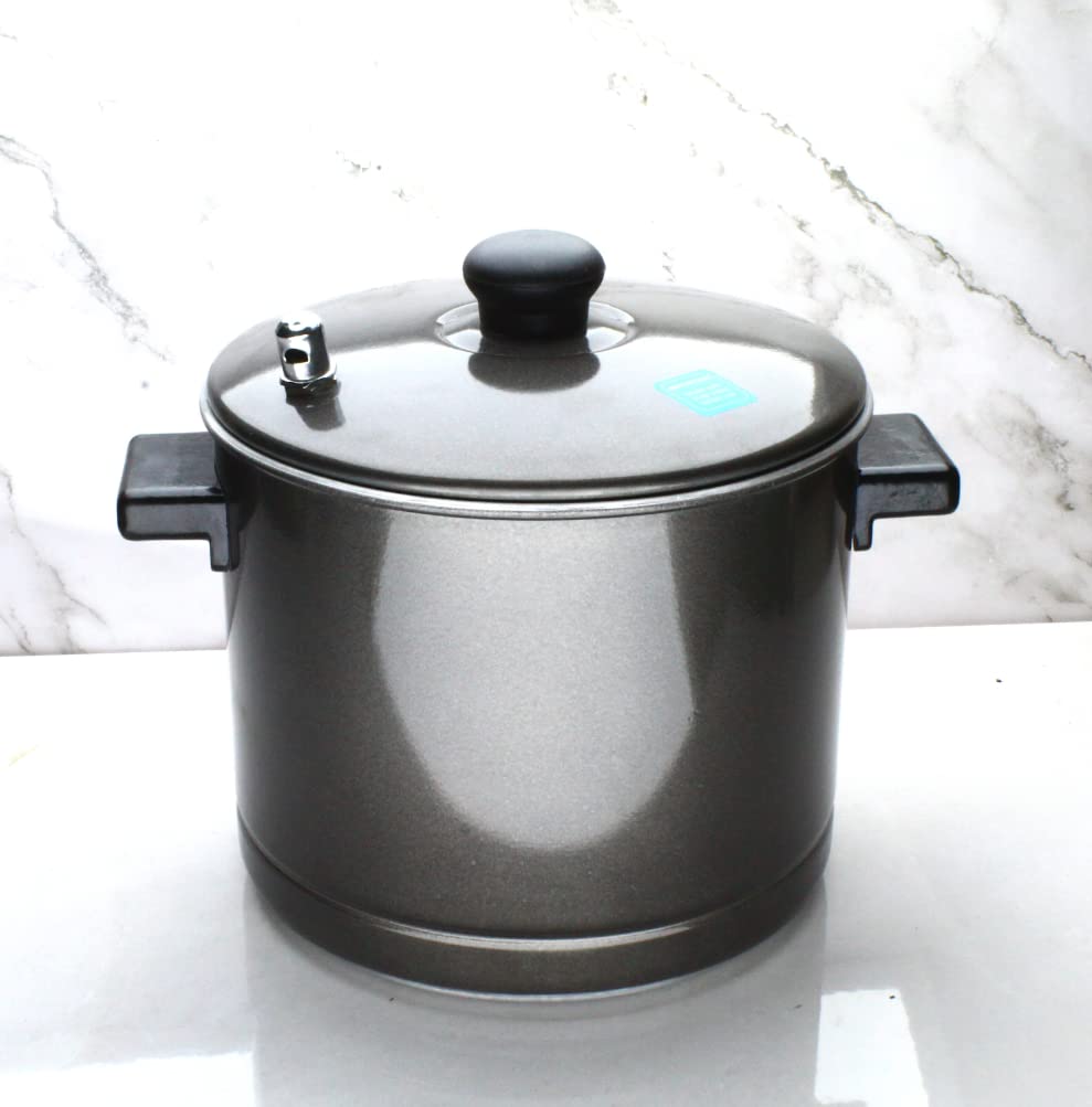 Black Aluminium Idli Cooker | Steamer | Maker (24 idlies | 6 Plates)
