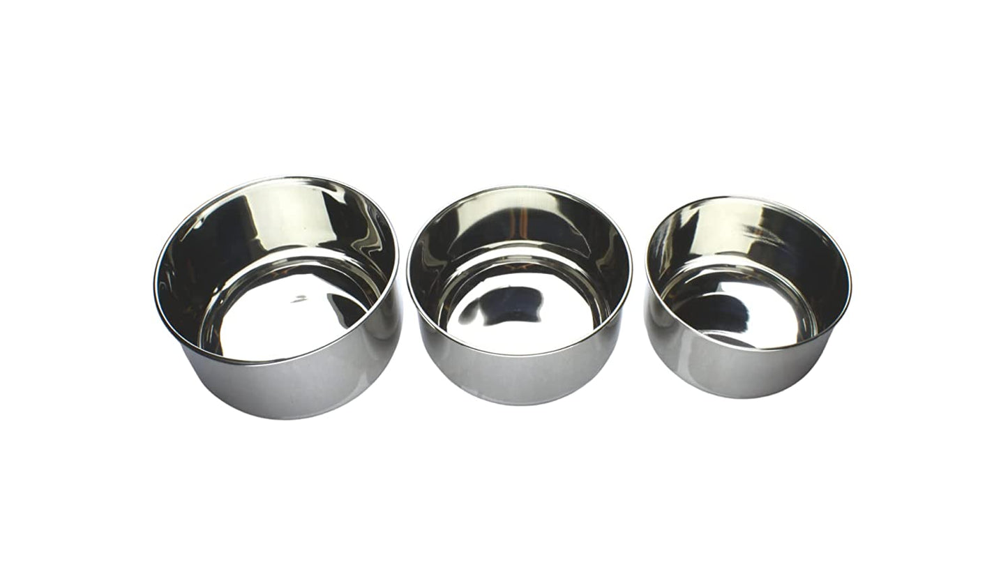 Stainless Steel Multipurpose Deep Bowl Set (Set of 3 Pcs)