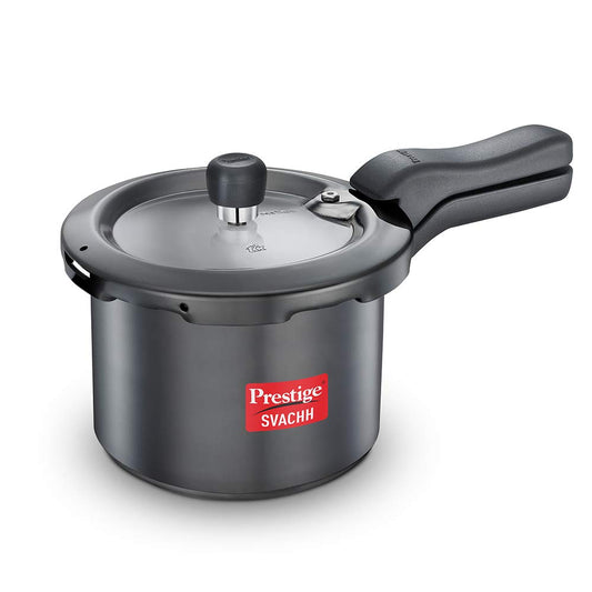 Prestige Svachh Outer Lid Pressure Cooker with Hard Anodized Aluminium Body 3 Litres - 20223