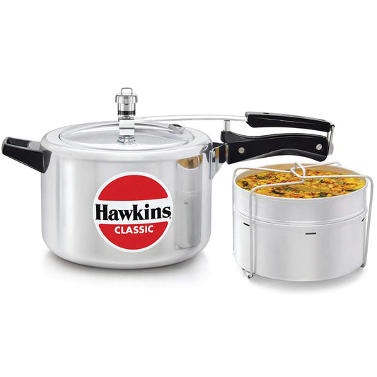 Hawkins Classic 5 Litres Inner Lid Pressure Cooker with Aluminium Separators - CL51