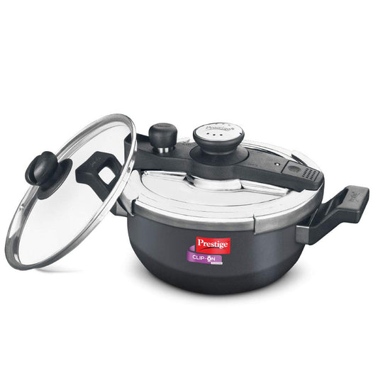 Prestige Svachh Clip-on 3.5 Litre Hard Anodised Aluminium Outer Lid Pressure Kadai - 20234