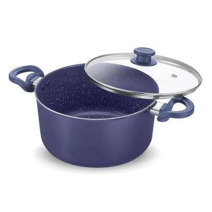 Prestige Ceraglide Ceramic Coated Non-Stick Casserole with Glass lid | Induction Compatible