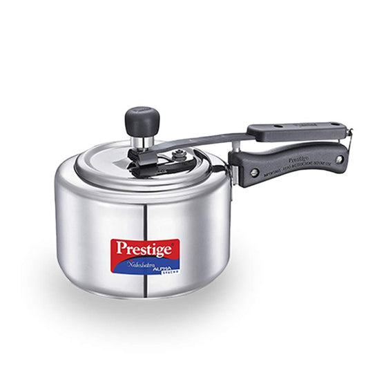 Prestige Nakshatra Alpha Svachh Stainless Steel, 2 Litres, Straight Wall, Spillage Control Pressure Cooker - 20244