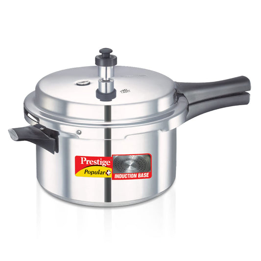 Prestige Popular Plus Induction Base Outer Lid Aluminium Pressure Cooker 4 Litres - 10202