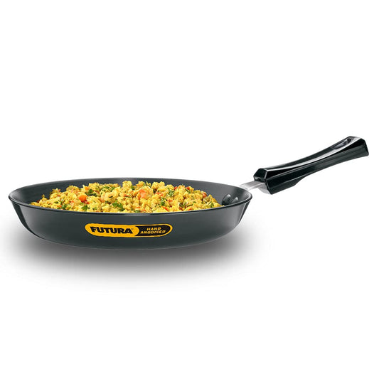 Hawkins Futura Hard Anodised Fry Pan With 25 cms | 4.06mm, Induction Base - IAF 25