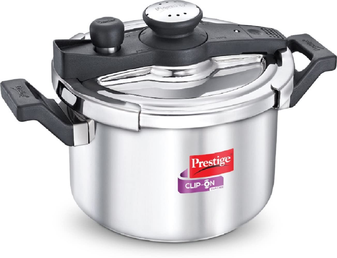 Prestige Svachh Clip-on 5 Litre Stainless Steel Outer Lid Pressure Cooker - 20230