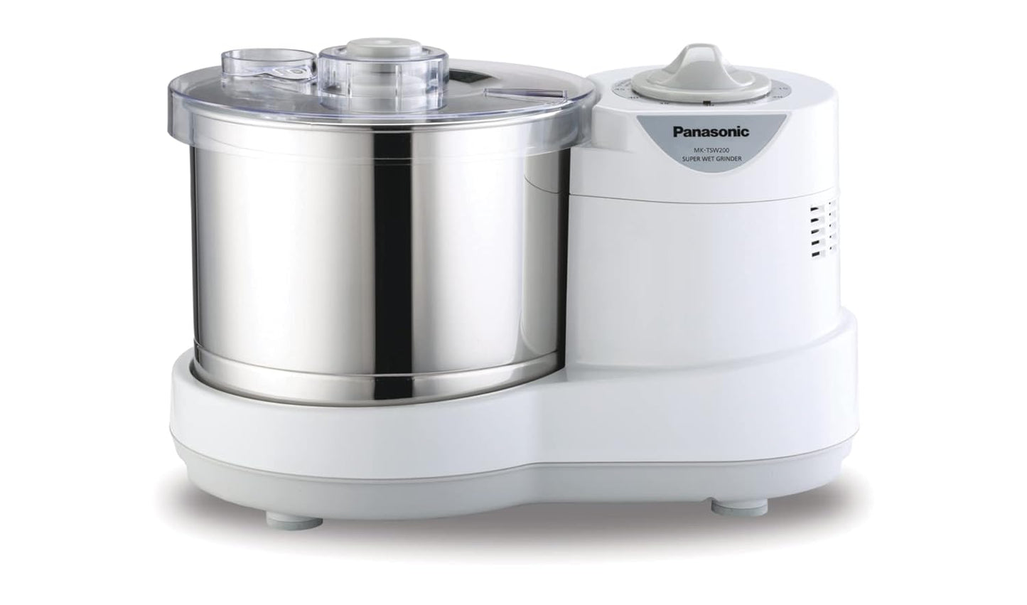 Panasonic MK-TSW200 Super Wet Grinder, 2 L (White) 120 Volt, for USA & Canada Usage