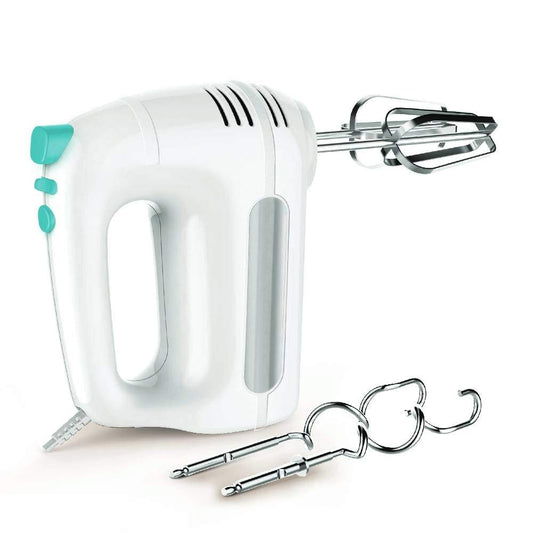 Pigeon Modern Cucina Hand Mixer 1.0 with Chrome Beater and Dough Hook Stainless Steel Attachments 7 Speed Setting, Beater for Cake Egg Bakery (300 Watts) - 14095
