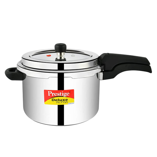 Prestige Svachh Deluxe Alpha 6.5 Litre Stainless Steel Outer Lid Pressure Cooker - 20252