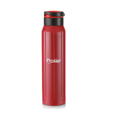 Prestige PSSB 05 SS Single Walled Stainless Steel Water Bottle 900ml, Red