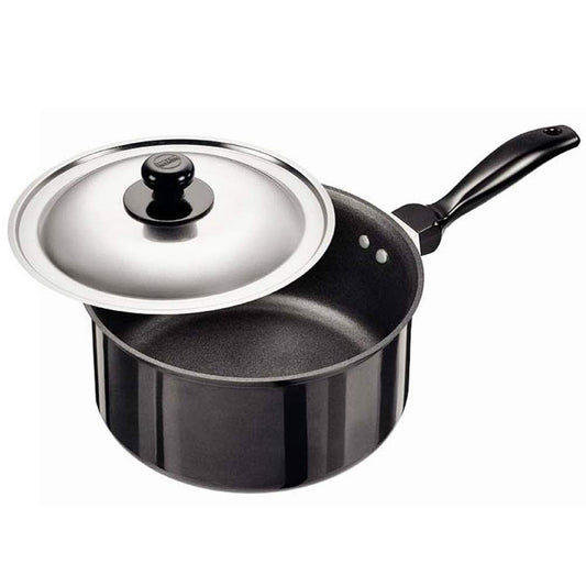 Hawkins Futura Non-stick Sauce Pan With Stainless Steel Lid 3 Litres | 20cm, 3.25mm- NS 30S