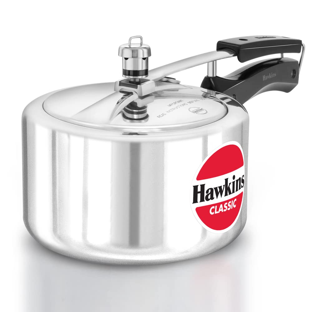 Hawkins Classic 3 Litres Wide Aluminium Inner Lid Pressure Cooker - CL3W