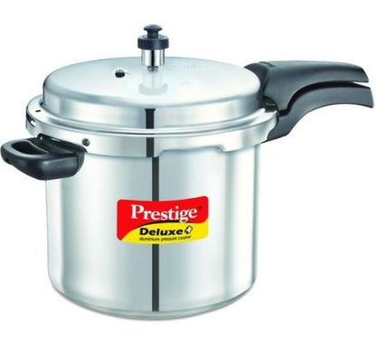 Prestige Deluxe Plus Induction Base Aluminium Outer Lid Pressure Cooker, 7 Litres - 10718