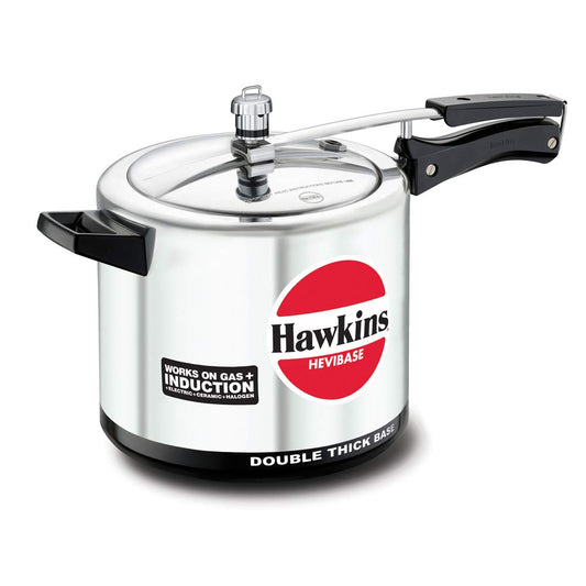 Hawkins Hevibase 6.5 Litres Induction Base Aluminium Inner Lid Pressure Cooker - IH65